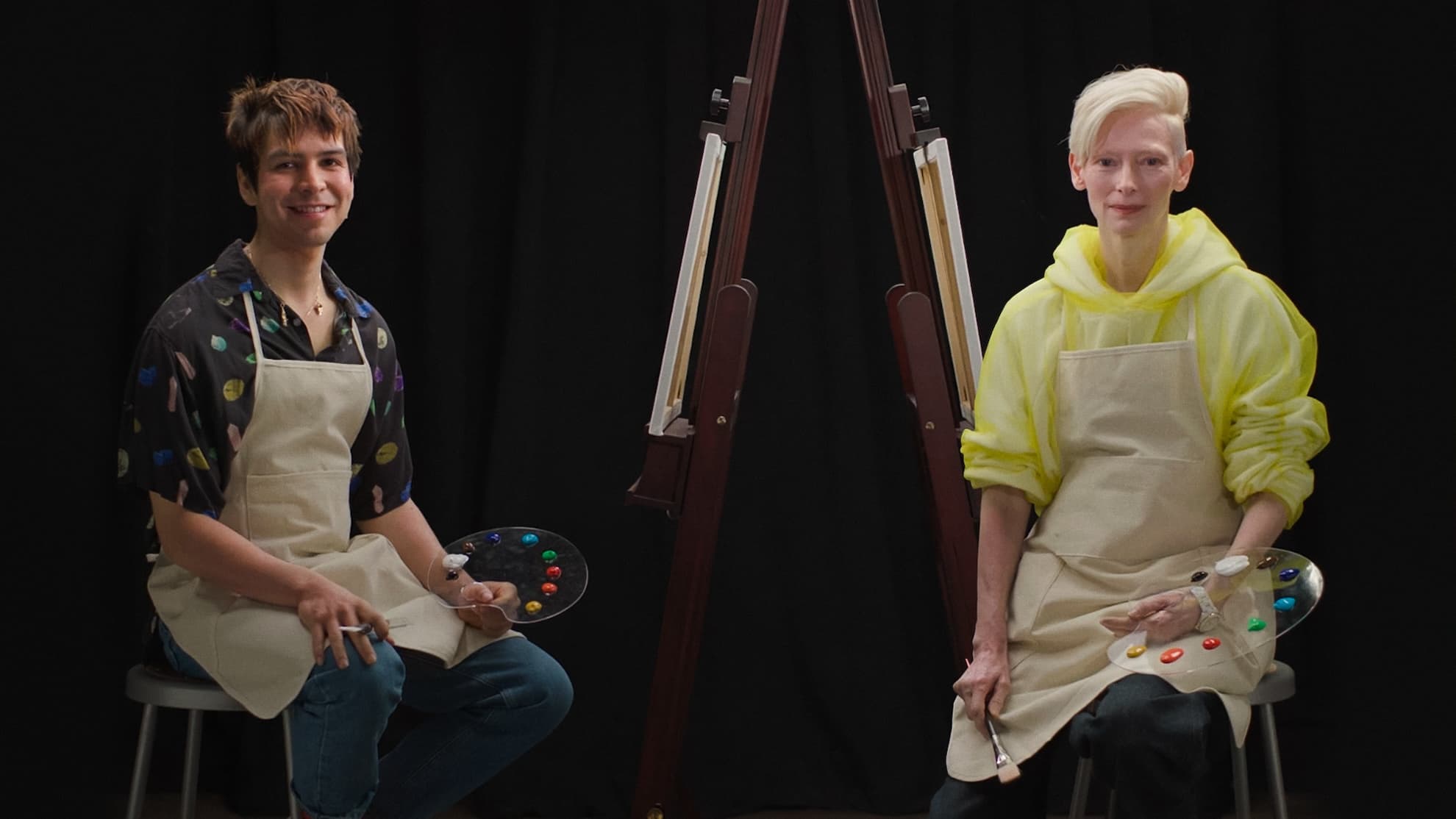 Tilda Swinton & Julio Torres Paint Eggs
